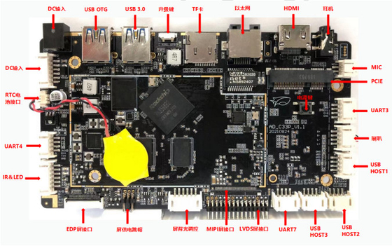 OEM RK3568 Android 11 Płyta główna Wifi BT Ethernet DDR4 Przemysłowa wbudowana płyta sterowania IoT